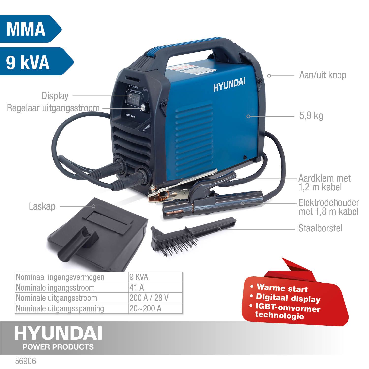 Hyundai lasaparaat MMA-200(S)