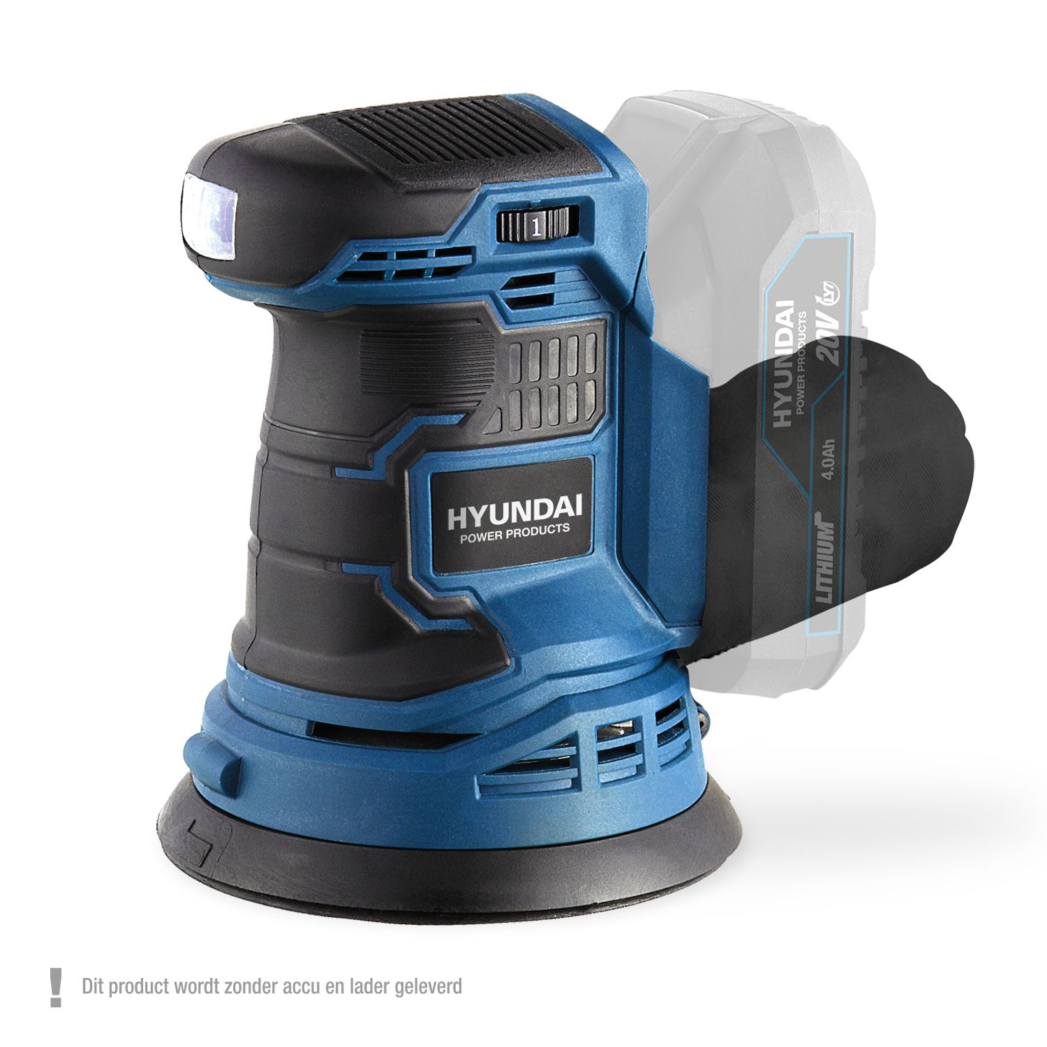 Hyundai 20V schuurmachine excentr