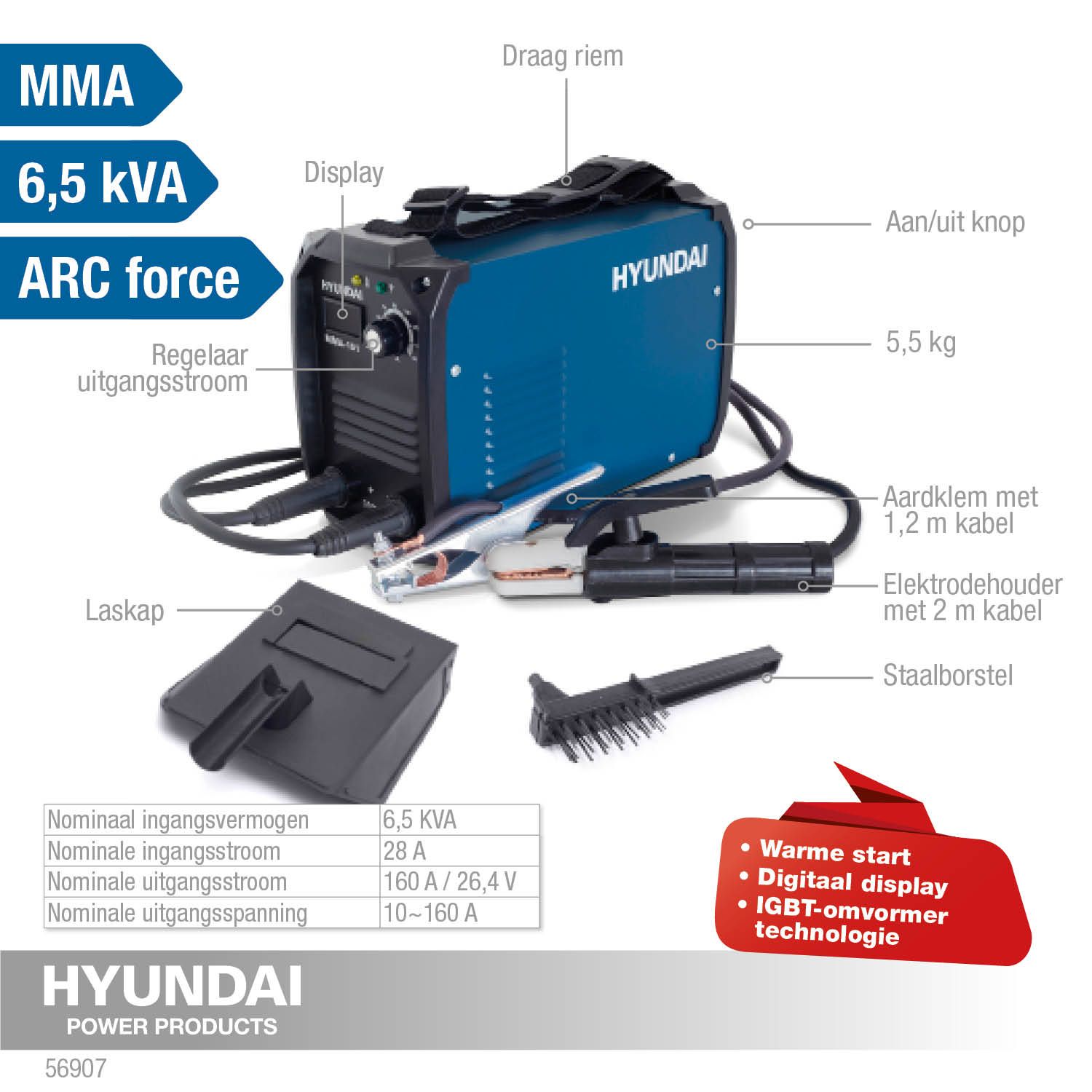 Hyundai lasapparaat MMA-161N