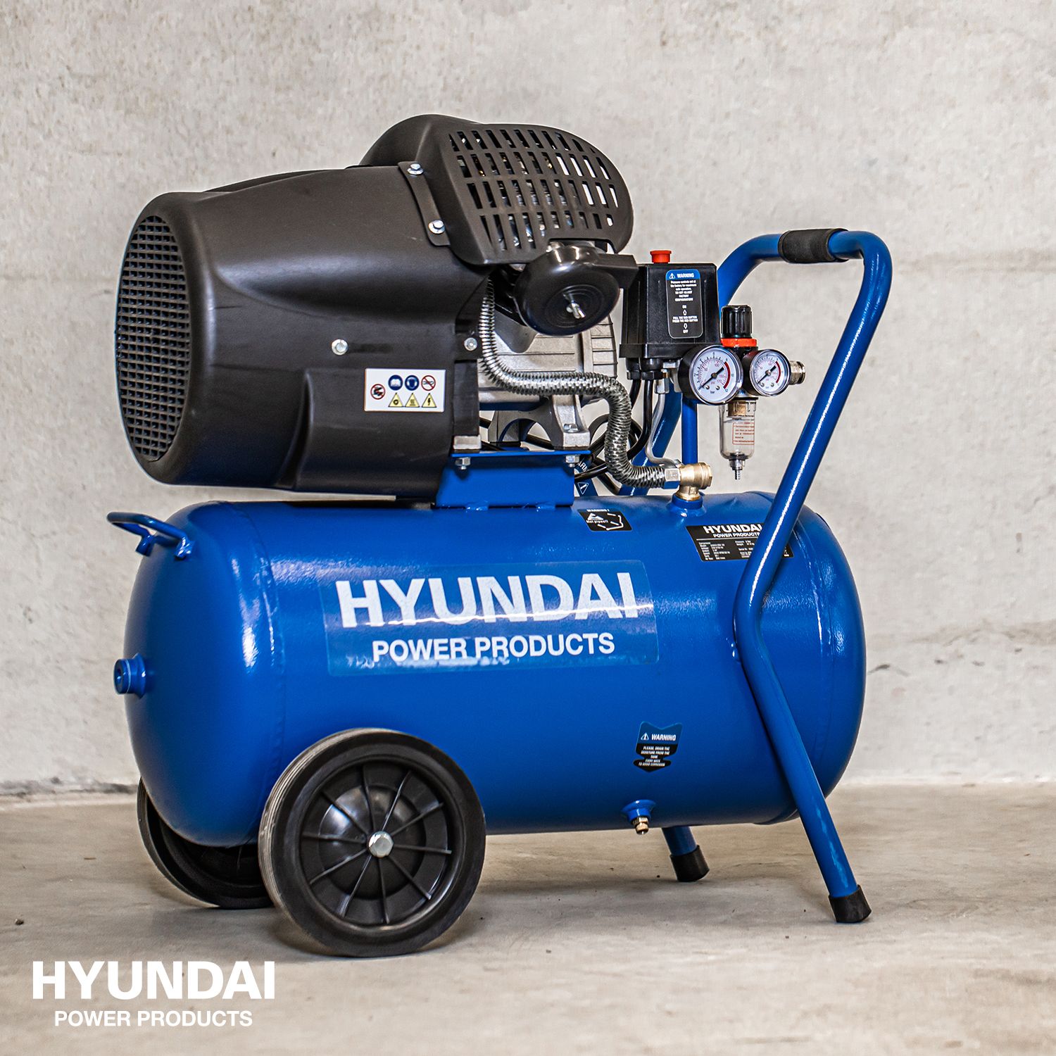 Hyundai compressor 50 L 8 bar 3 pk