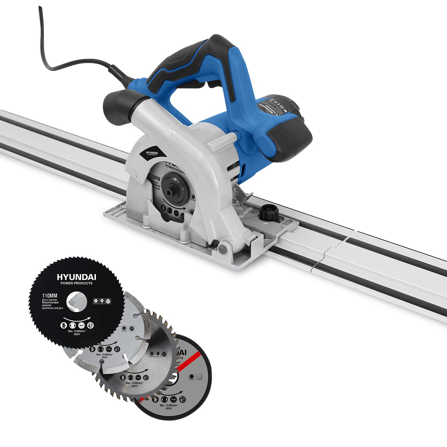 Hyundai 1050W invalzaag in rail