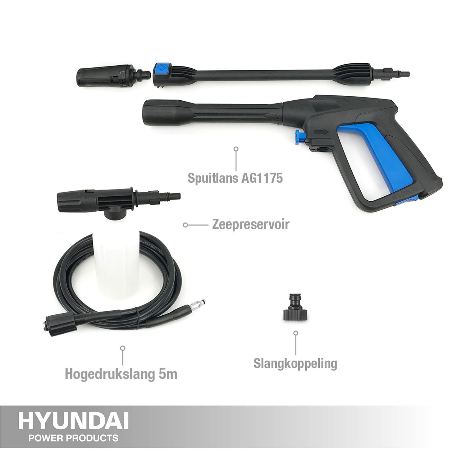 Hyundai hogedrukspuit 1600 W compact