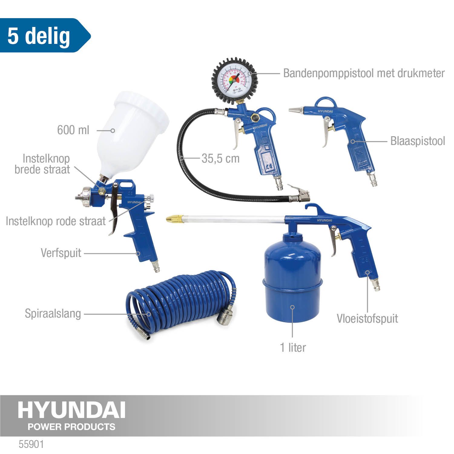 Hyundai compressoraccessoires 5x