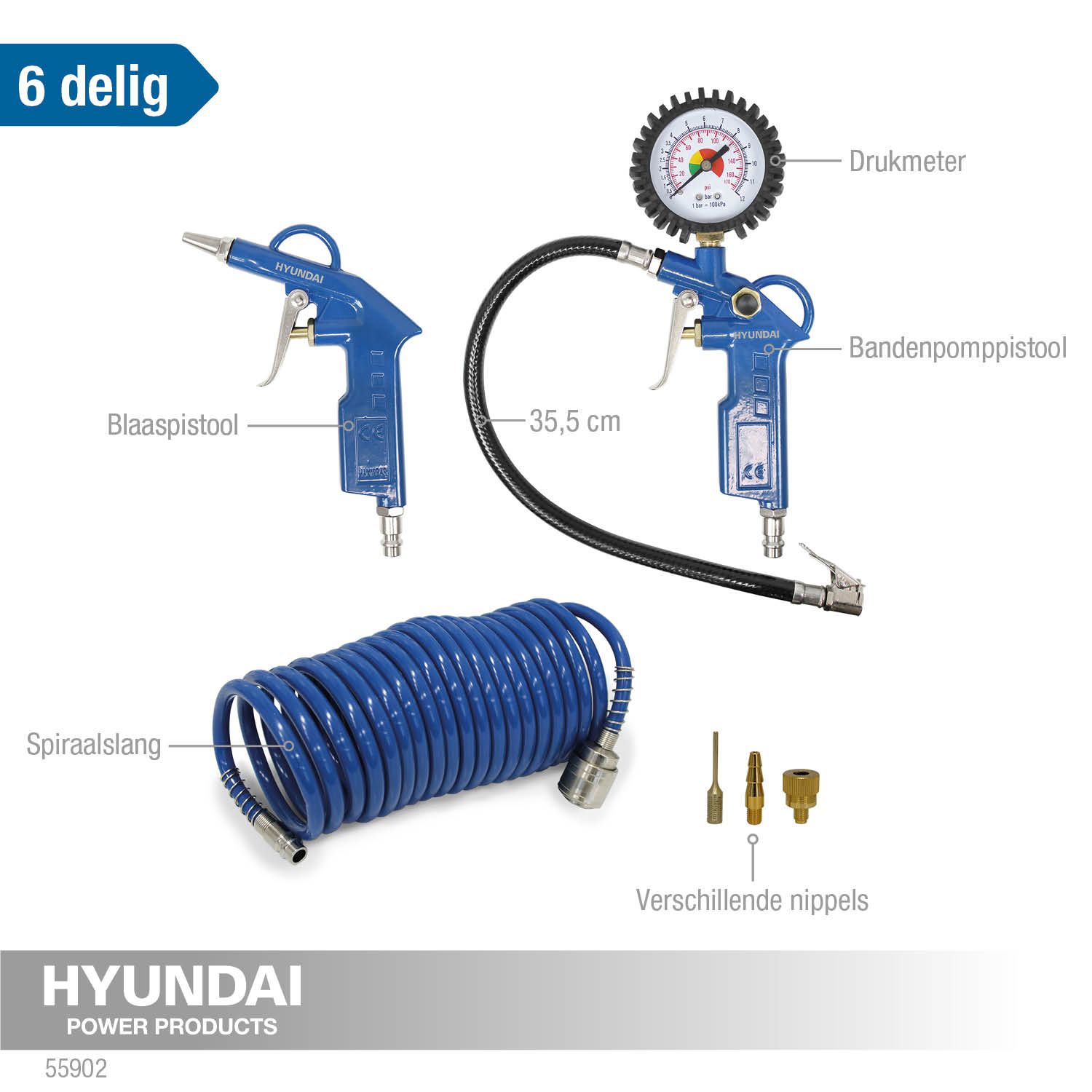 Hyundai compressoraccessoires 6x