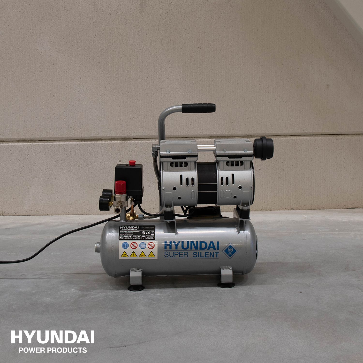 Hyundai stille compressor 8 liter