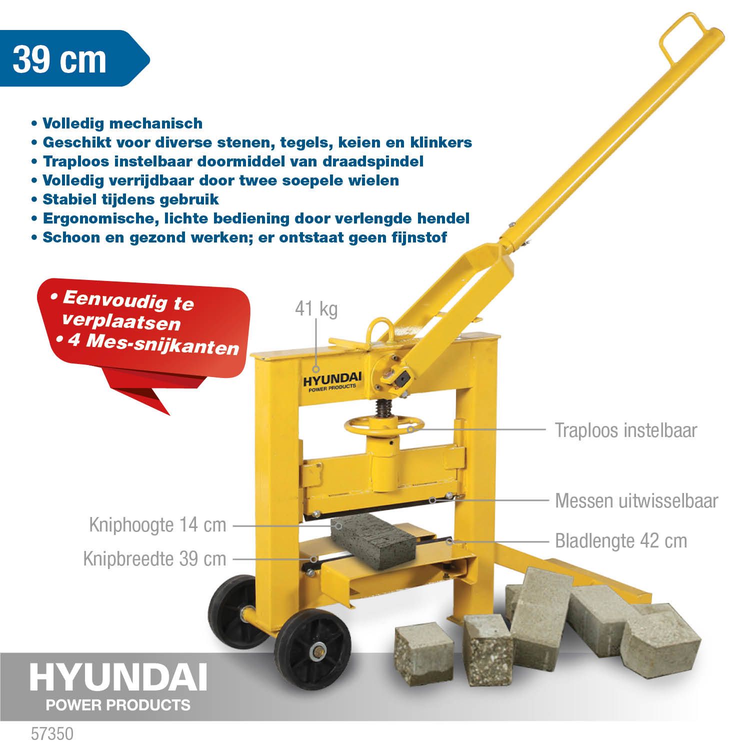 Hyundai steenknipper 42 cm