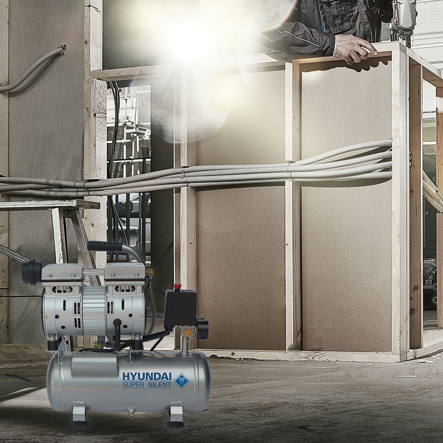 Hyundai stille compressor 6 L