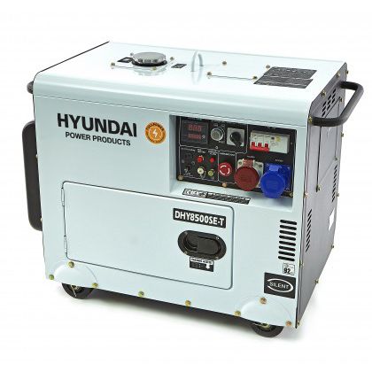Hyundai dieselgenerator 7,5kVa (400) / 5,5kW (230)
