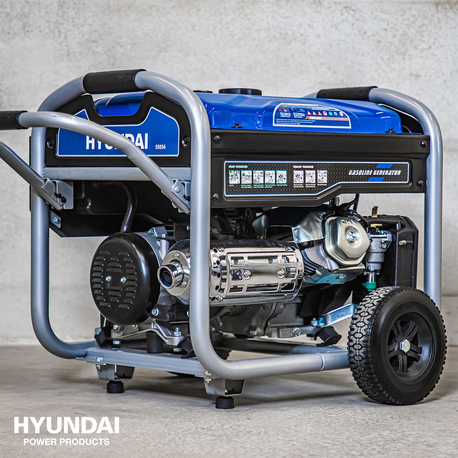 Hyundai generator 5.5kW - 15PK - Krachtstroom