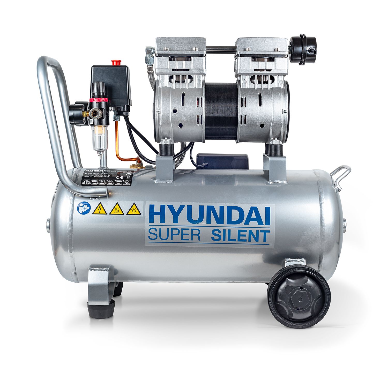 Hyundai stille compressor 30 L 8 bar