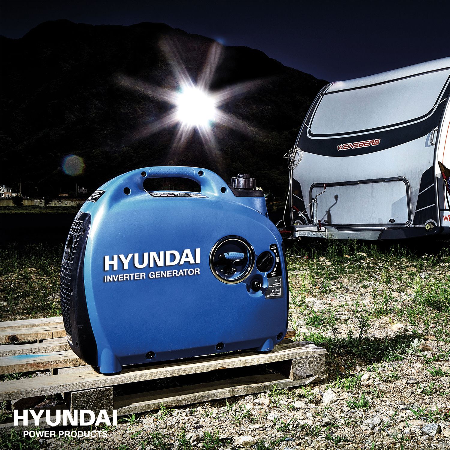 Hyundai generator / Invertor 2 kW met benzinemotor