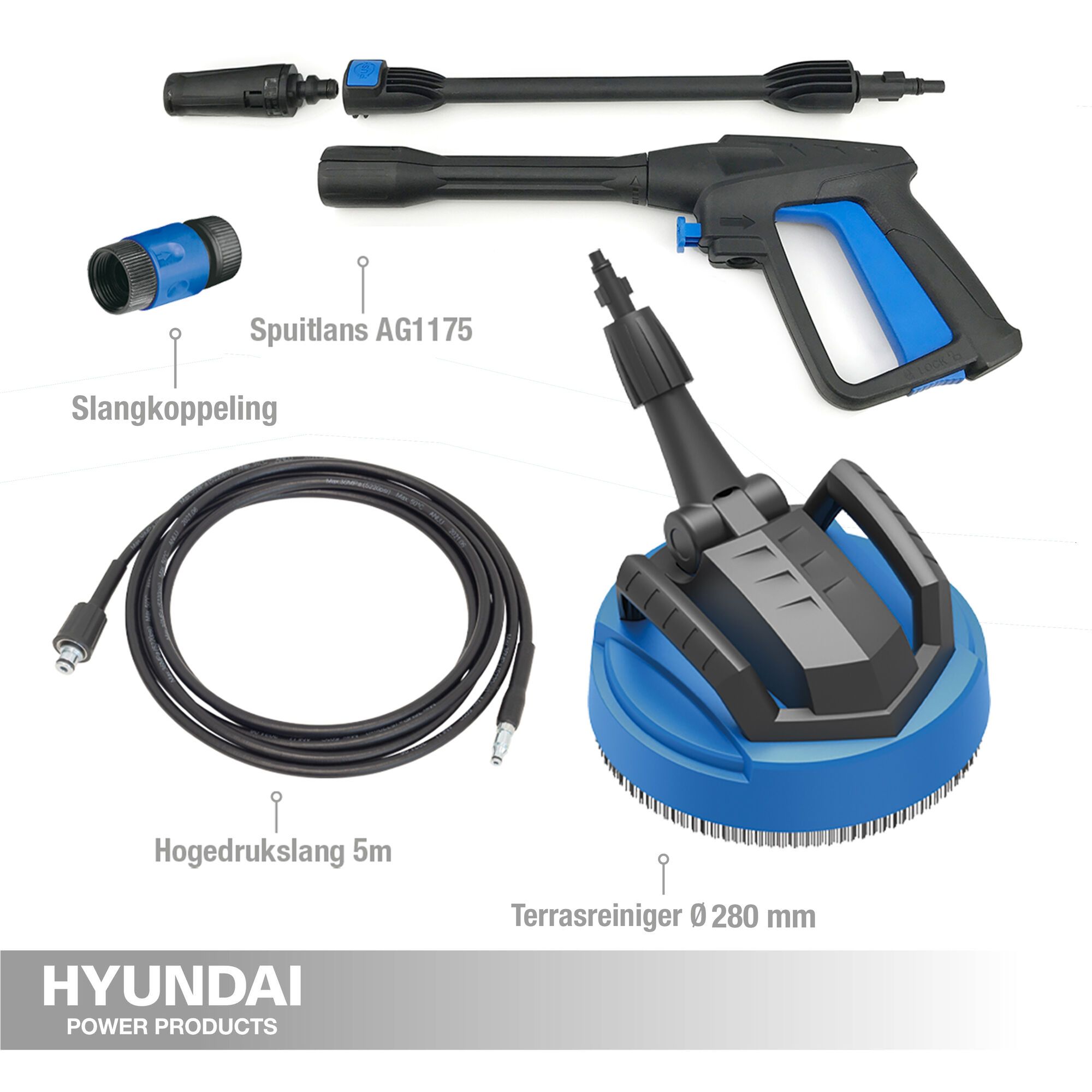 Hyundai hogedrukreiniger set 2200 W