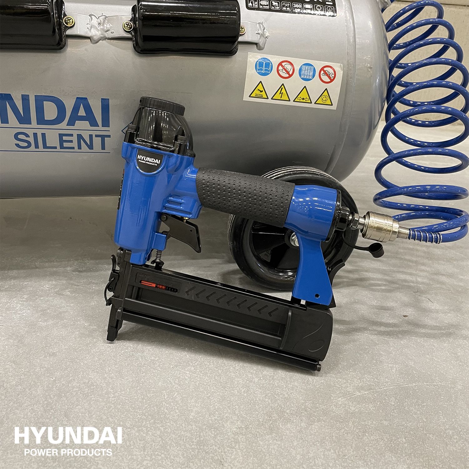 Hyundai 2-in-1 pneumatische tacker