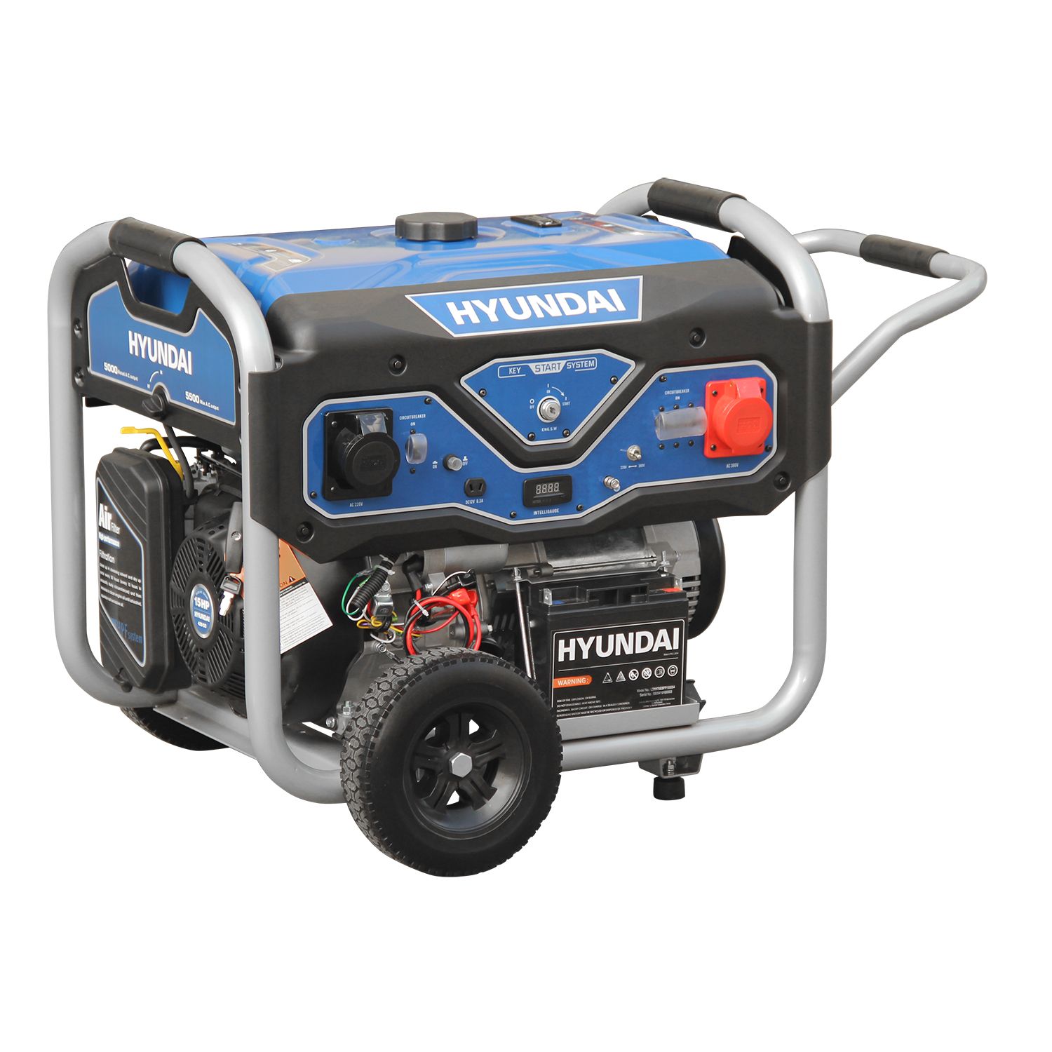 Hyundai generator 5.5kW - 15PK - Krachtstroom